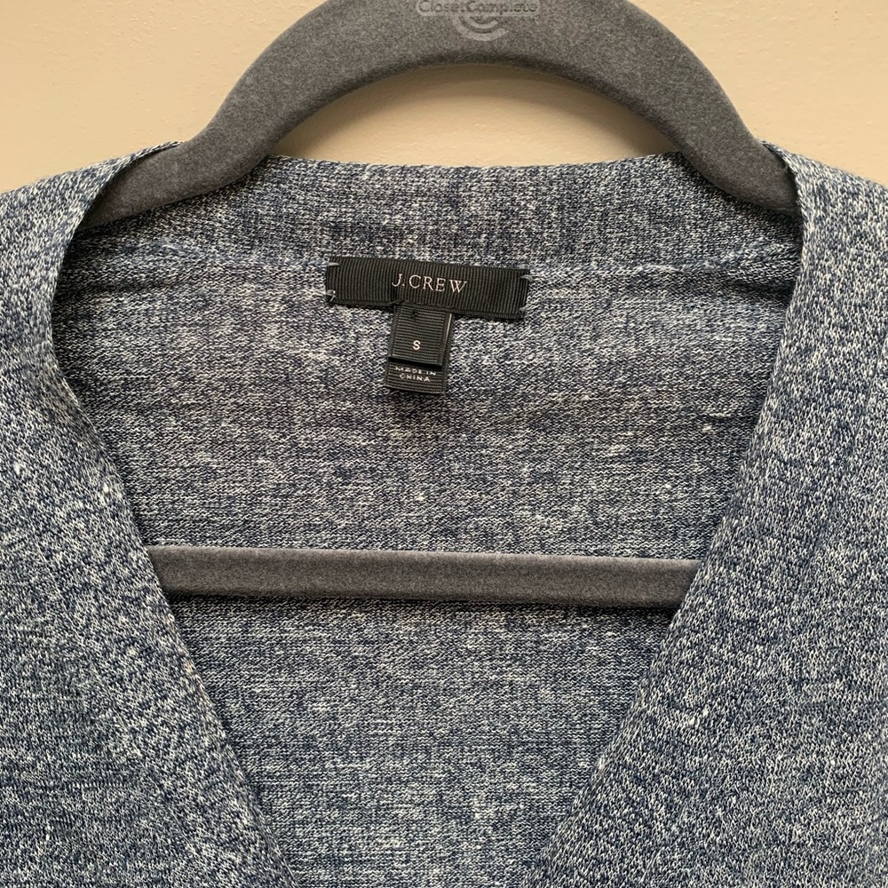 Sold- J. Crew Merino Wool Linen V Neck Sweater - Picture 5 of 7